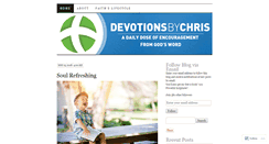 Desktop Screenshot of devotionsbychris.com