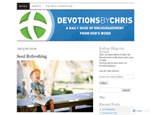 Tablet Screenshot of devotionsbychris.com